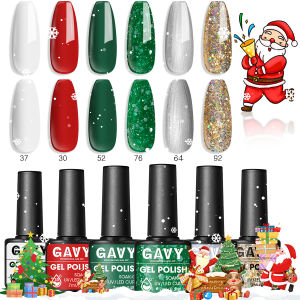 Bộ Sơn Móng Tay Giáng Sinh GAVY 6 Món Mỗi Món 0.24oz Bóng Mượt Dưỡng Ẩm Bộ Dụng Cụ Làm Móng Tự Làm Dành Cho Các Bé Gái Dự Tiệc