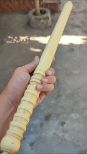 Tongkat Godo / Gada Kayu Kemuning Model 02 Garap Halus