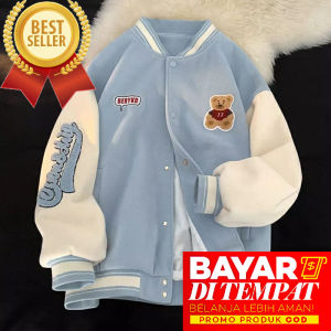 Sweater Wanita Baseball Anak Dan Dewasa Tebal Berkualitas - One Bear