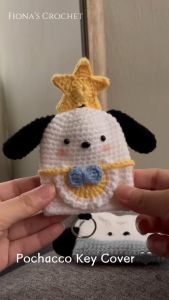 Fionas Crochet Sanrio Pochacco Key Holder/Key Bag/Key Protector 三丽鸥帕恰狗钥匙套钥匙圈钥匙包 CK004