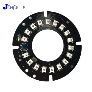 Jienuo ไนท์วิชั่น LED CCTV บอร์ด IR 18หลอดไฟอินฟาเรดสำหรับกล้องวงจรปิดกล้องวงจรปิด IP CCD AHD การมองเห็นได้ในเวลากลางคืน