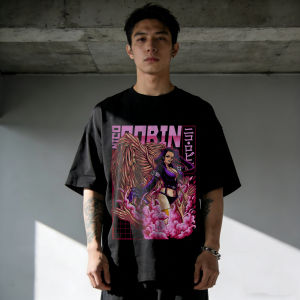 Bandai | One Piece Men Women Cotton Nico Robin Print T-shirt Summer Anime Tee 2026 Short-sleeved Retro Harajuku Y2K Streetwear Tee Tops