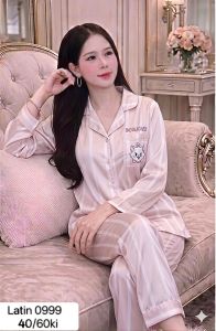 Set thiết kế lụa xước ánh kim mẫu mới bộ Pijama mềm mịn không nhăn size 45/60 kí shop Ngocngastore .