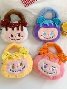 Túi Đeo Chéo Labubu Hoạt Hình Dễ Thương Cho Trẻ Em Túi Xách Bằng Vải Nhung Túi Đeo Vai Đơn Cho Bé Gái Túi Đeo Chéo Dễ Thương