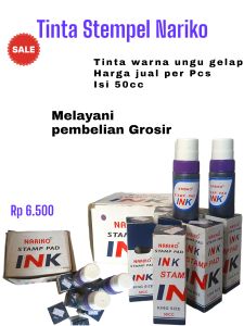 Tinta Stempel/ Stamp Pad INK Merek Nariko 50cc