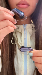 HTC NE38 Tai nghe dịch thuật thời gian thực AI Hỗ trợ 150 ngôn ngữ Tai nghe không dây Bluetooth (OWS) V6.0 Chống nước IPX5 Thiết kế móc tai Thời lượng pin dài