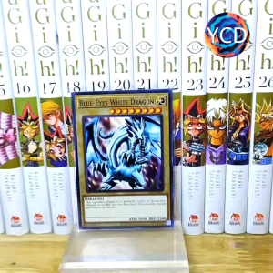 [ YCDcardgame] Thẻ bài yugioh chính hãng Blue-Eyes White Dragon ( Art tung cánh)  – Common