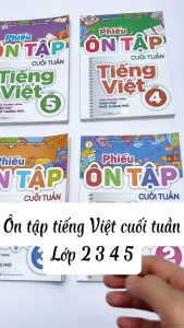 Phiếu ôn tập cuối tuần Tiếng Việt (theo chương trình giáo dục phổ thông mới) - Sách hổ trợ học tốt tiểu học Minh Long