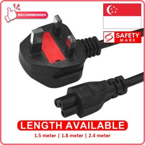 Singapore Safety Mark C5 Power Cable | Power Brick Supply Power Cord