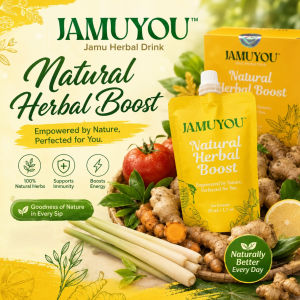Jamu | Jamuyou Immunity & Energy Booster Drink | 7 Pouches | Daily Detox & Wellness for Women