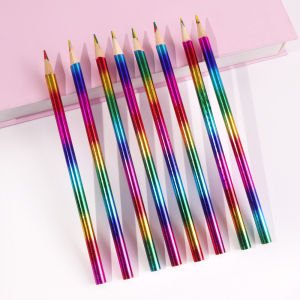 8/16Pcs Rainbow Four-color Colored Pencil Hand-drawn Coloring Glitter Pen Handle Learning Fun Prize Multi-color Pen