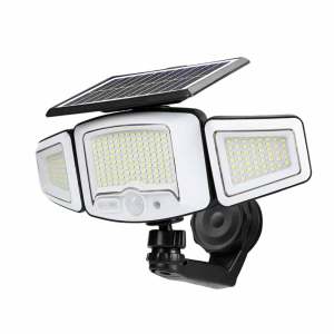 3‑Head Omnidirectional Solar Magnetic Light Independent Adjustment of 3 Heads for 360° Shadow‑Free Lighting Outdoor Camping