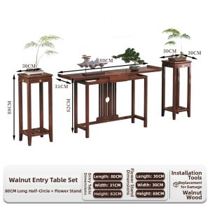 QIMUDAO | Walnut Chinese Entryway Table Solid Wood