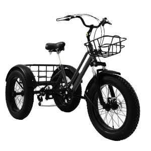 Lightweight Adult Tricycle Bike Outdoor Exercise Pedal Three-Wheel Bicycle Convenient for Fat Tired Trikes Human Powered Vehicle