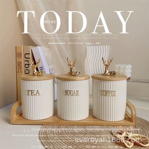 Rotating Large Capacity Luxury Decorative Sealing Jar