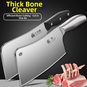Bone Chopping Kitchen Cleaver Stainless Steel