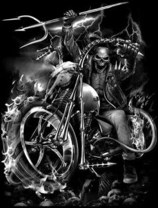 5D DIY Full Square&Round Diamond Skeleton Ride Motorcycle Tattoos Painting Set Mosaic Art Home Decoration Gift Frameless