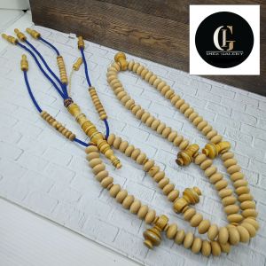 Tasbih tijani kemuning gading full benang rajut B19