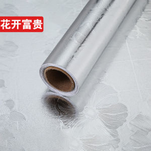 Kitchen Anti-Oil Stickers Wall Paper Self-Adhesive Waterproof Moisture-Proof Stove Cabinet Aluminum Foil High Temperature Resistant Mold Proof Tin Paper Heat Protection
