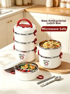 YOULUNMEI | Microwavable Portable Stainless Steel Lunch Box