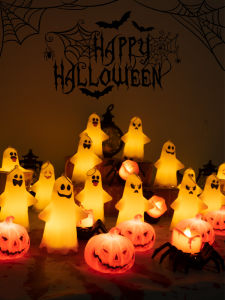 Halloween Decorations Portable Lamp Ornaments Kindergarten Gifts Activity Props Scene Layout Ghost Funny Pendant
