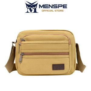 MENSPE Mens Shoulder Bag Retro Canvas Bag Messenger Bag Fashion Travel Bag Business Bag Large Capacity Casual Bag Fashion Leisure Sport Street Bag for College Student