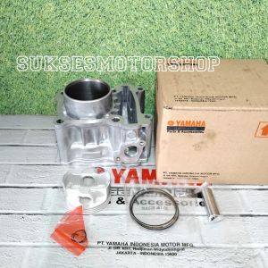 cylinder selinder block blok seher assy piston ring pen dan klip yamaha vixion 150 old new kode 3c1