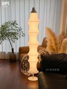 UPI Youpai Middle Ancient Designer Model Art Silk Style Silk Living Room Bedroom New Chinese Style Ambience Light Floor Lamp