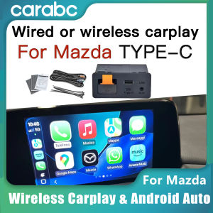 Wireless or Wired carplay Android auto module type-c Adapter For Retrofit Mazda 2 3 6 CX3 CX5 CX8 CX9 MX5 USB HUB TK78669U0C Kit