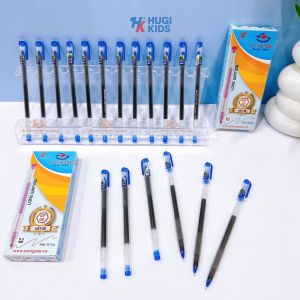 Hộp 12 Cây Bút Bi Mực Gel Gstar GP-02 Ngòi Kim Nét Nhỏ 0.5mm chuyên rèn chữ đẹp cho bé