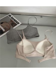 เสื้อชั้นในสายเดี่ยวแบบเกาะอก U เอวบาง หน้าอกแบบ U เสื้อชั้นในแบบเกาะอกแบบหนึ่งชิ้น ไม่มีวงแหวน เสื้อชั้นในผู้หญิง เสื้อชั้นในเกาะอกแบบเกาะอก