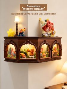 ARTPIONEER | Dust-proof Vintage Corner Display Shelf