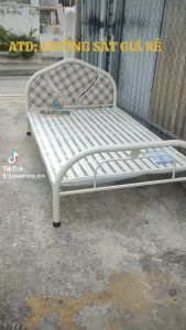 GIƯỜNG SẮT GIÁ RẺ HCM - GIƯỜNG NGỦ SƠN TĨNH ĐIỆN NGANG 80CM 1M 1M2 1M4 1M6 1M8 DÀI 2M CHẮC CHẮN MẪU ĐƠN GIẢN