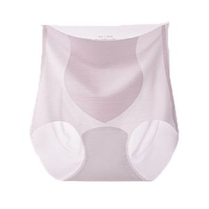 High-Waist Ice-Silk Yoga Pants Womens Abs-Controling Triangle Shorts Quick-Dry Invisible Butt-Lifting Underwear Summer 2024