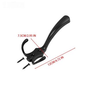 10 Bộ ba prong móc gắn tường đúc khuôn Hợp kim kẽm chịu lực cao làm tròn lời khuyên cho áo túi có khăn quàng khăn lưu trữ nhà khách sạn