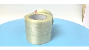 50m Strong Adhesive Glass Fiber Tape High Temperature Resistant Non-marking Stripe Tape For Packaging Fixed Bundled