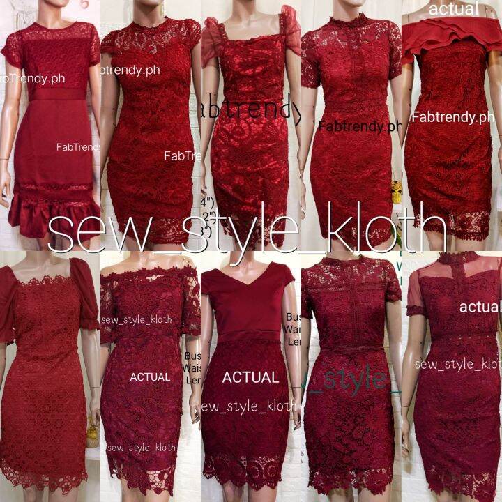 Maroon semi formal best sale