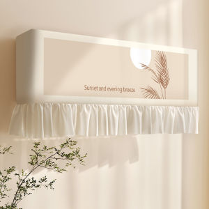 American Style Wall-Mounted Air Conditioner Dust Cover Universal 1.5P HVAC Ventilator Curtain Dustproof Cover for Split-Type AC