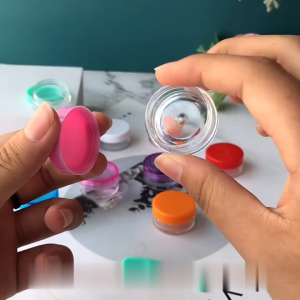 Tempat Cream Mini Kosmetik Wadah Kemasan Serbaguna / Pot Jar Cream Bulat Travel Portable CF K178