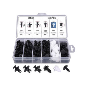 100Pcs Mixed Car Plastic Fasteners Auto Push Retainer Clips Assortment Kit Car Repair Accessories