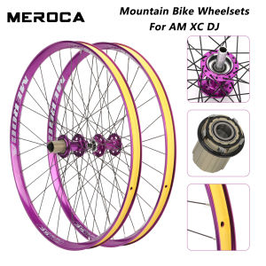 MEROCA Mountain Bike Wheelset 26er 27.5er MTB Wheel For XC AM DJ Aluminum Alloy 5 Bearing Hub 120 clicks Dirt Jump Wheel Set
