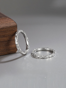 Nhẫn Bạc Nguyên Chất Pure Silver 999 Dành Cho Nữ Nhẫn Tròn Đơn Giản Nhẫn Đôi Cho Cặp Đôi Nhẫn Tròn Đóng Kín Thời Trang Mới Ra Lò