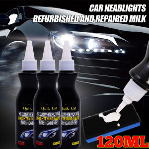 120ml đèn pha ô tô phục hồi Bộ dụng cụ đánh bóng đèn Pha Dụng cụ xóa vết xước sửa chữa Làm sạch dán loại bỏ quá trình oxy hóa Đèn pha đánh bóng chất lỏng
