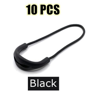 10 Pcs/Pack Mix Color Zipper Pull Cord Zipper Head Pull Puller End Fit Rope Tag Fixer Zip Cord for Garment Bags Accessory