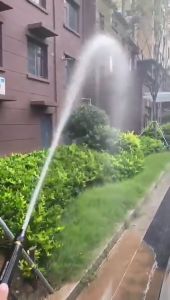 15 Meter Selang Air Serat Benang Hijau Ukuran 1/2" Set Alat Cuci Motor Semprotan Air Siram Tanaman - Selang Taman Anti Tekuk Anti Lumut Tebal 2mm Free Nozzle Upgrade Full Besi