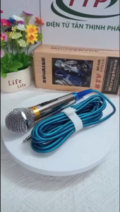 [CHÍNH HÃNG]Micro karaoke có dây Sunrise SR 688 hát nhẹ hút giọng micro kèm dây zin dài 5m chống gãy