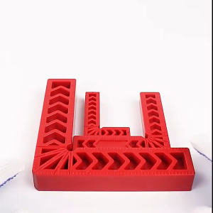 ไม้บรรทัดมุมขวา ตัวระบุตําแหน่ง 90 องศา 3" 4" 6" มีสเกล 2 ด้าน แสดงหน่วยวัดแบบ