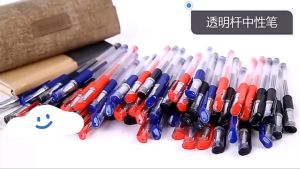 50pcs Gel Pen 3 Colors 0.5mm ปากกาเจล หัวปกติ/หัวเข็ม Classic 0.5 มม