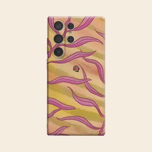 BILIBILI | Pink Leaf Frog Luxury Fashion Full Lens Protective Case for Samsung Galaxy S26 S25 S24 A56 A36 Plus Ultra