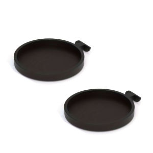 2PC Wall-mounted sound insulation board rack - heavy-duty floating rack without screws 3-layer black design